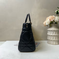 Dior Lady D-sire Diadem Bag 24-Year Shoulder Bag Black with Gold Hardware Pre-owned Condition Size 35*23 Accessories Included
