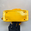 Prada Yellow Handbag Crossbody Box Bag 98% New Size 23*21