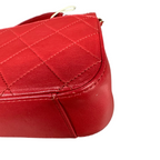 Chanel 19 Bag Red with Gold Hardware Lambskin Messenger Handbag Crossbody Bag 28 Opening with Card and Receipt