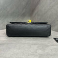 Chanel CF Medium Black Gold Lambskin Chain Bag, 15-series with authenticity card
