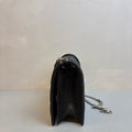 MiuMiu Black Evening Gemstone Diamond Buckle Limited Collection 99% New Size 20*12