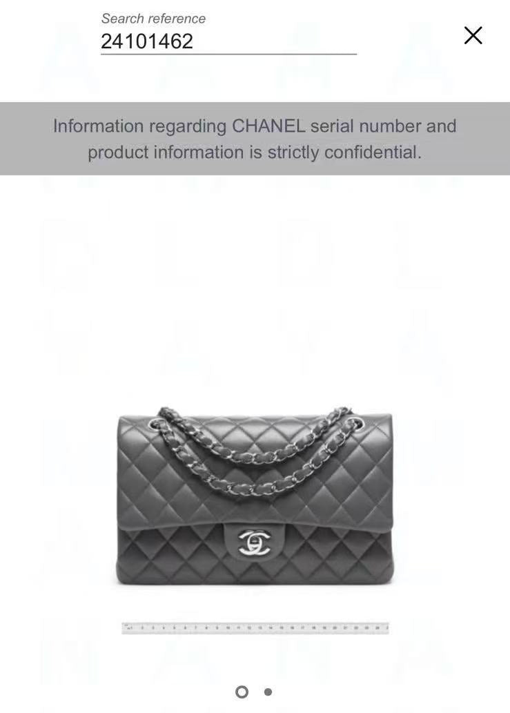 Chanel cf medium size blue gold sheepskin 24-open type three-dimensional original color