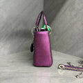 Dior Lady Dior, three-grid purple snakeskin, 2015 chain shoulder strap, structured silhouette, in stock at a great price