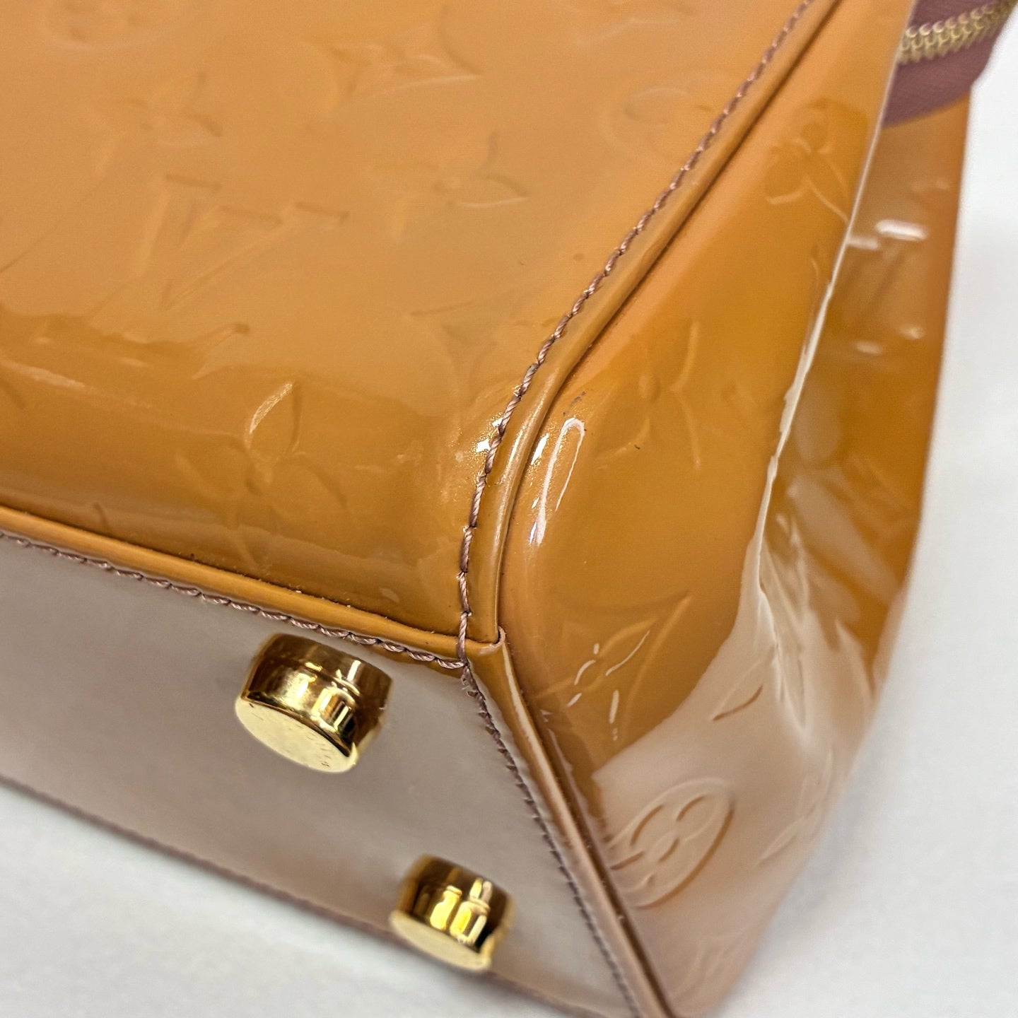 Louis Vuitton / Louis Vuitton 97 New Brea Yellow Patent Leather Embossed Doctor's Bag Size 33*25