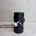 LV/Louis Vuitton 99% new Chip model Black Warrior Monogram Fragrance Box Shoulder Sling Bag Size 13*7