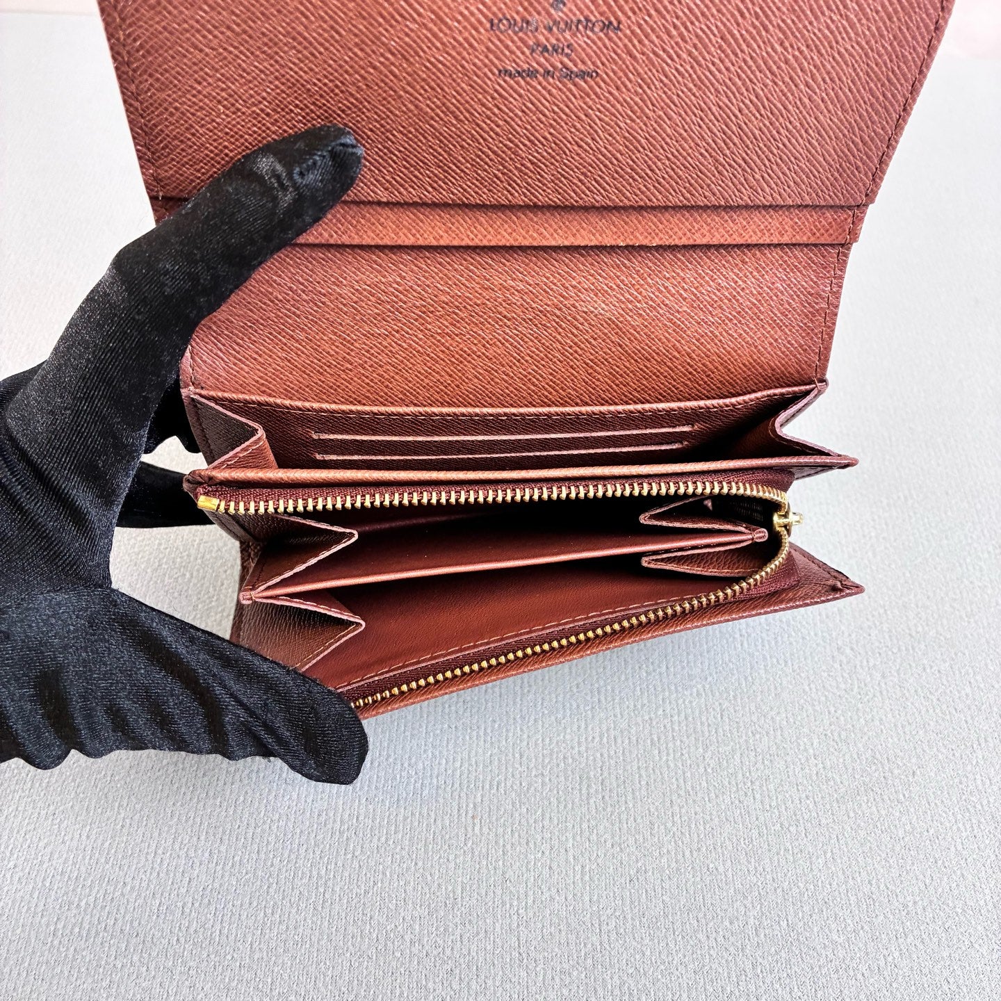 LV/Louis Vuitton 98% New Monogram Two-Fold Wallet Size 14.5*9