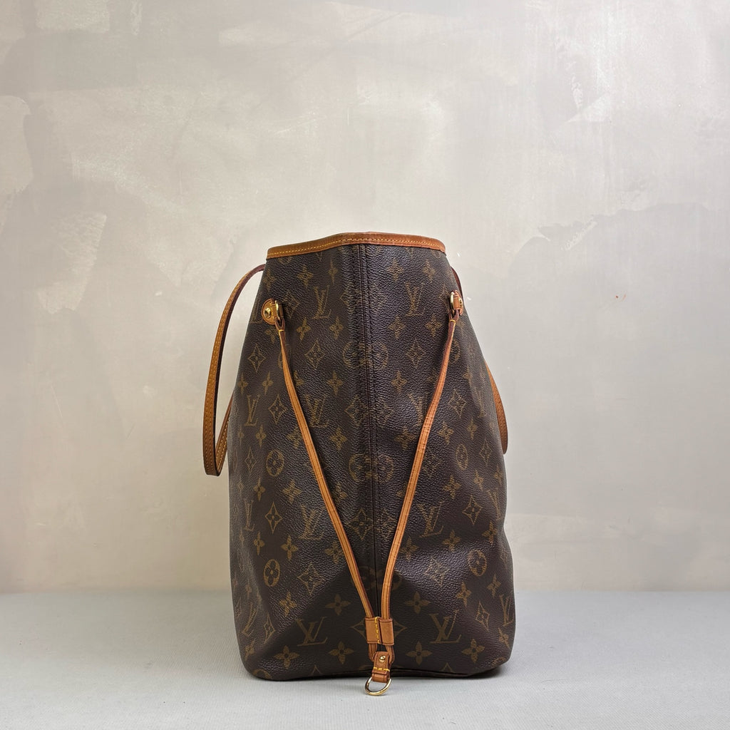 Louis Vuitton LV Neverfull Shopping Bag Large Beige Lining Tote Bag 99% New Size 39*33
