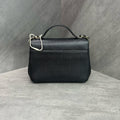 CHANEL Messenger Bag Small Size Black Quilted Calfskin with Gold Hardware 24K