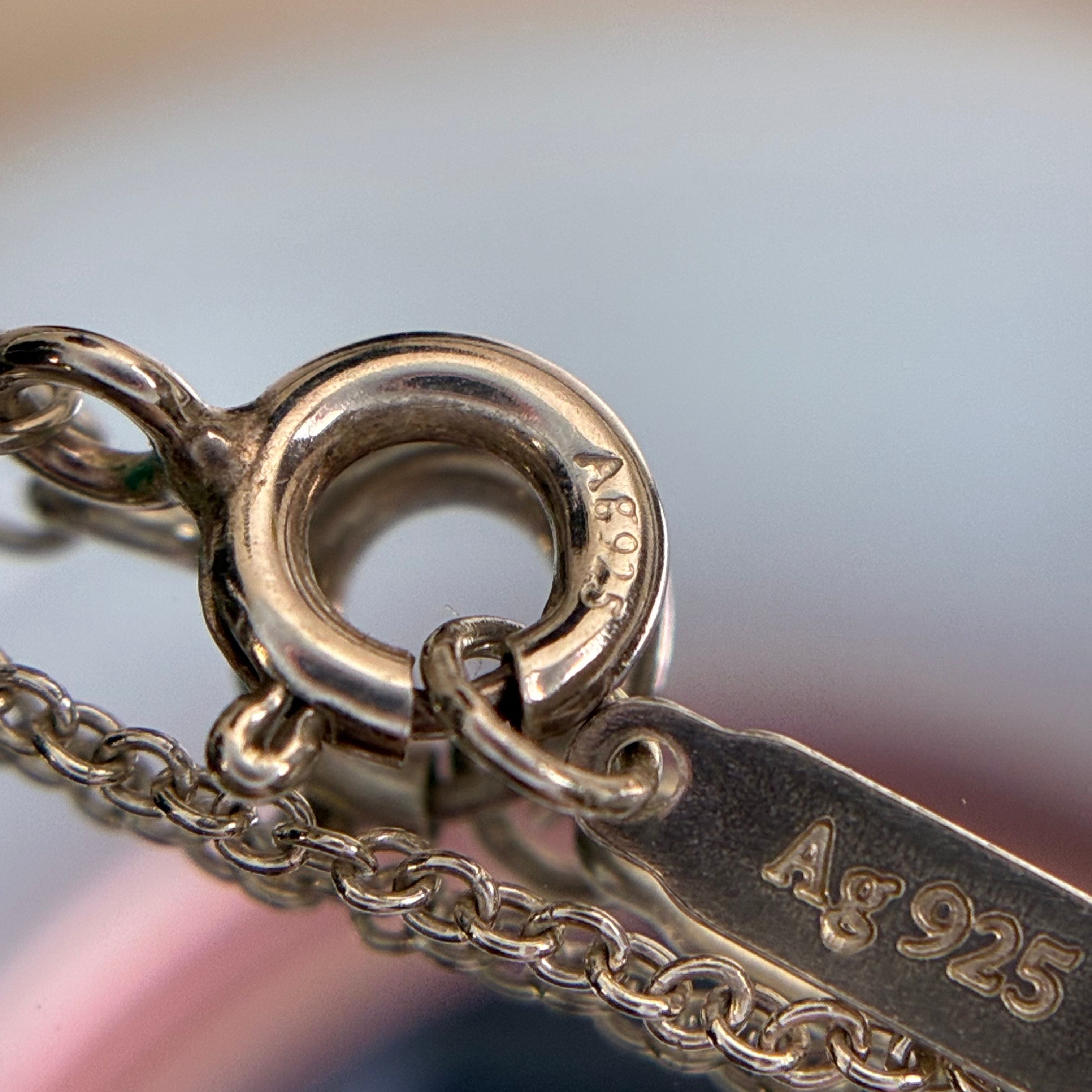 Tiffany Single Ring Necklace Model 1837 925 Silver Necklace