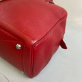 Hermès 98% New Frame R Engraved Victoria 35 Red Handbag Size 35*23