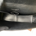 CHANEL 24K Black Silver Iridescent CF Chain Bag CF JUMBO Shoulder Bag 99% New Length of Bottom 30cm