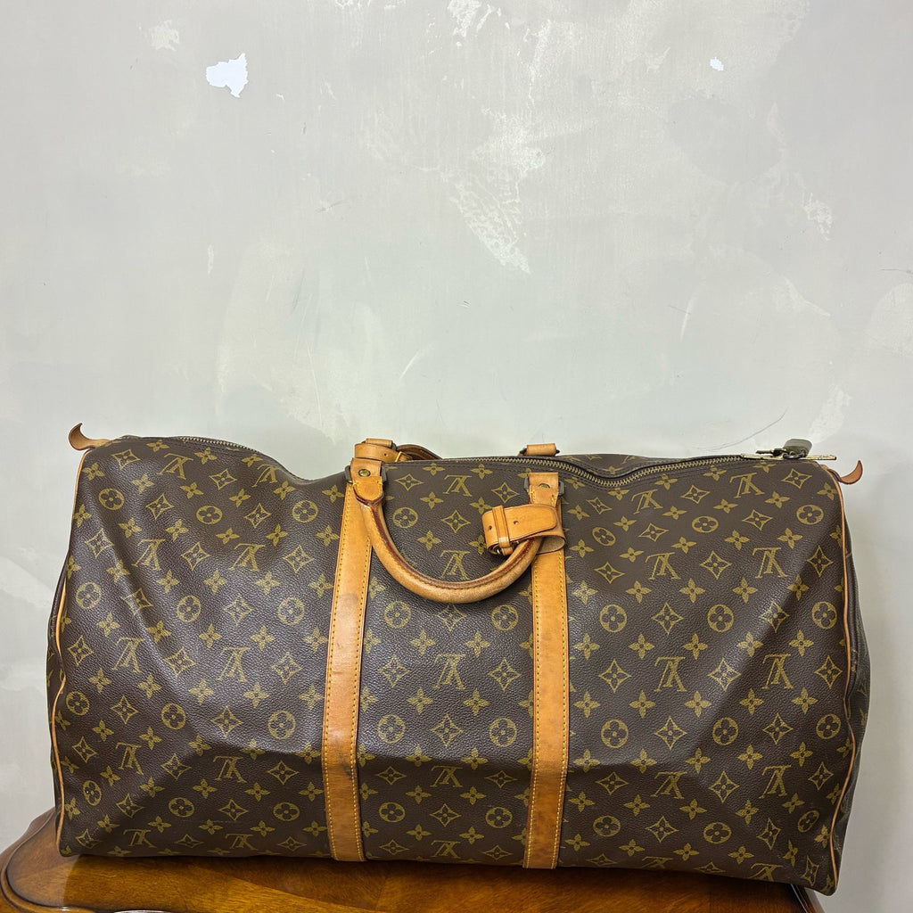 LV Louis Vuitton Keepall 55 Monogram Canvas Travel Bag 1991 60x27x34cm