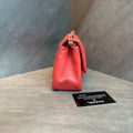 Chanel cf Square Fat Man Red gold sheepskin chain bag, 27 openings, card bag type, three-dimensional, clean inside