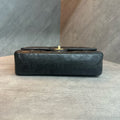 Chanel cf medium size black gold sheepskin chain bag, 16K