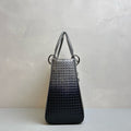 Dior Gradient Blue with Silver Buckle Lady Dior Handbag Crossbody Bag 99% New Size 24*20