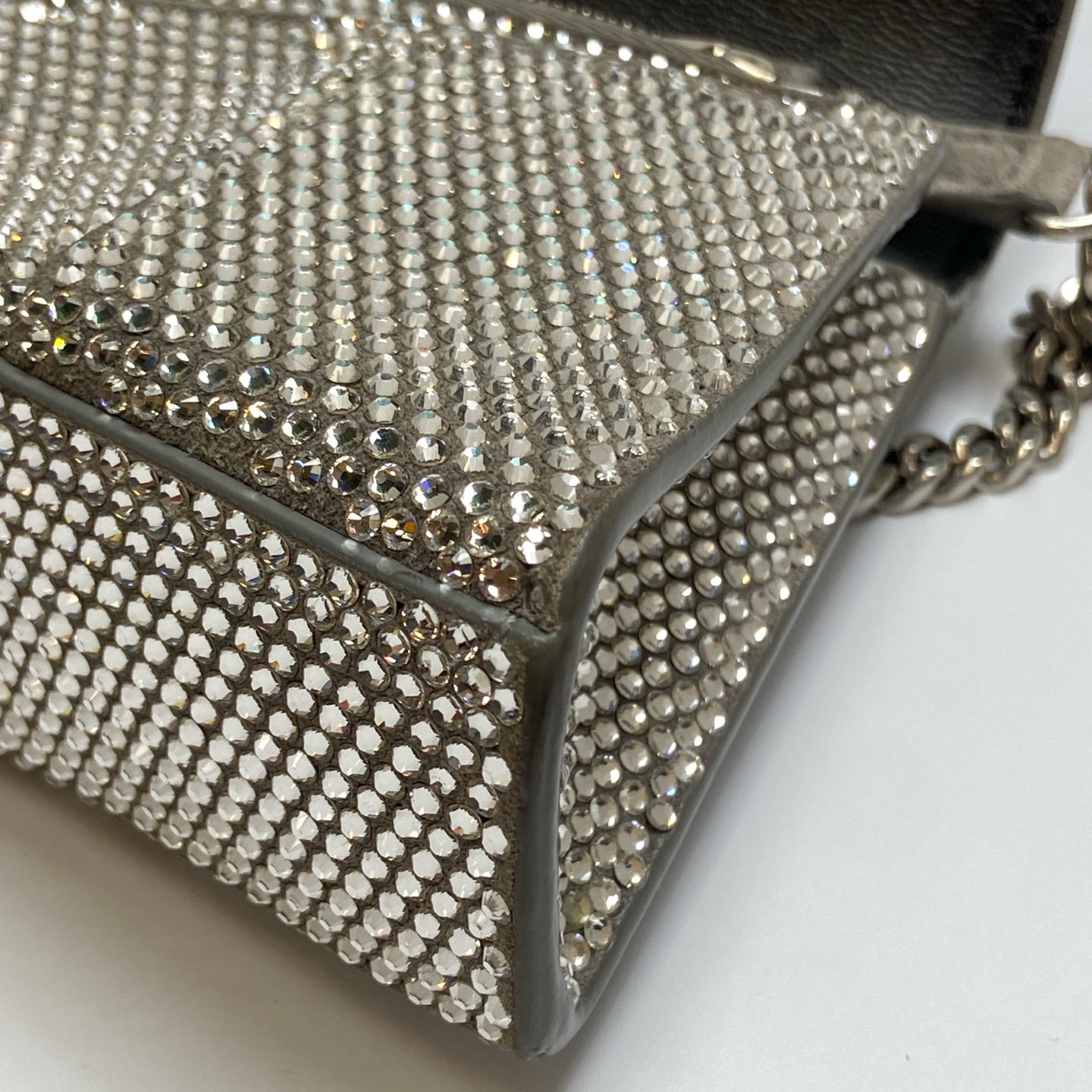 Balenciaga Hourglass Gem-Studded Shoulder Crossbody Bag   Accessories: Dust Bag   Retail Price: ¥30,000+