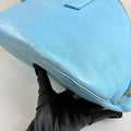 Miu Miu 95% new blue all-leather shell bag bowling bag size 39*21
