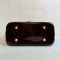 Louis Vuitton Patent Leather Shell Women's Bag Size 31*23 Cherry