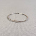 Tiffany Au750 Platinum Double T Bracelet No Diamonds Condition 99% New with Box