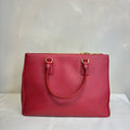 Prada/Prada Rose Pink Saffiano Leather Killer Bag Classic Saffiano Leather, Size: 35✖️26㎝, Gold Hardware