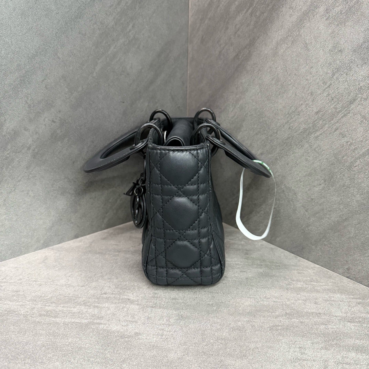 Dior Lady Dior 3-grid Matte Black Sheepskin, 2020 serial code, original condition