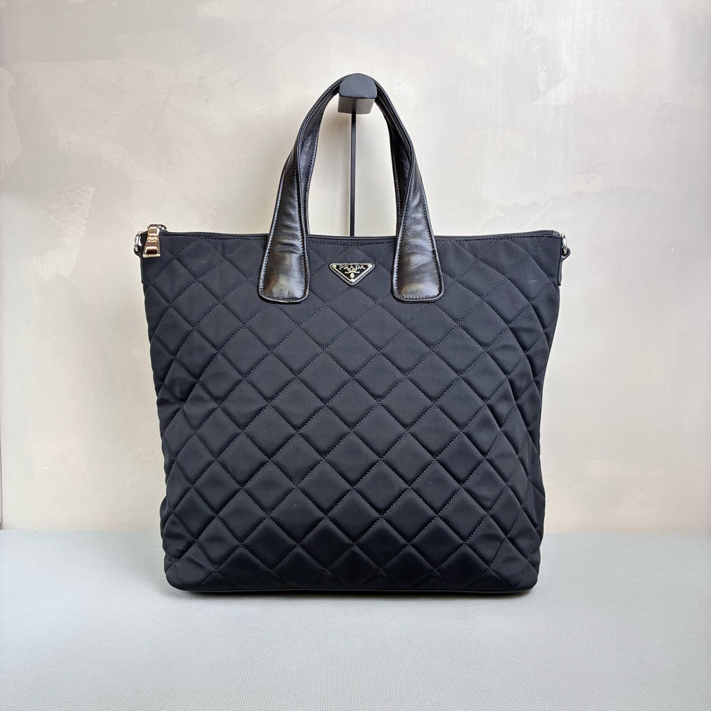 Prada Black Nylon Tote Bag, Can be Crossbody, 99% New, Size 38*39