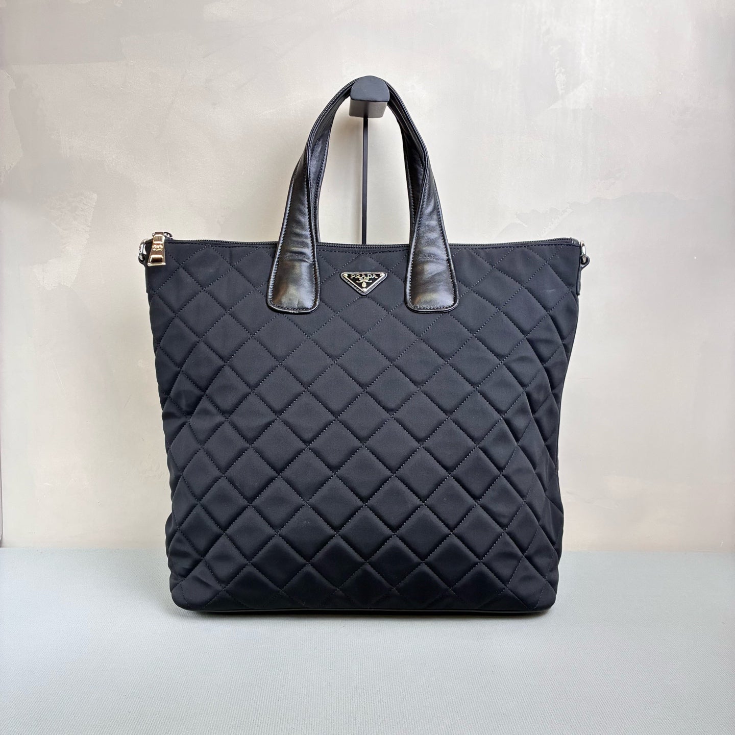 Prada Black Nylon Tote Bag, Can be Crossbody, 99% New, Size 38*39