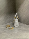 Dior Lady Dior Mini, Elephant Grey, 2022 serial number, good condition, in stock