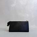 LV/Louis Vuitton 95% new black and gold vintage wave pattern mahjong bag shoulder bag