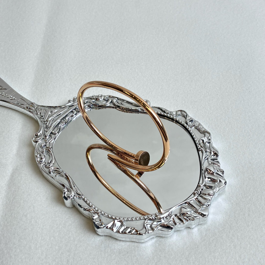 Cartier 98 New Wide Version No Diamond Nail Rose Gold Size 18 Single Bracelet Check Code 24 Years