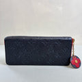 Louis Vuitton/LV 96 New CLÉMENCE Women's Wallet Dark Blue with Red Accents Size: 20*9