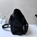 GUCCI Flower Print Messenger Crossbody Bag Shoulder Bag Like New 99% New Length 35cm Black Nylon Material