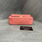 Chanel 19 Bag Red with Gold Hardware Cowhide Messenger Bag 28cm, Structured Shape, Clean Interior