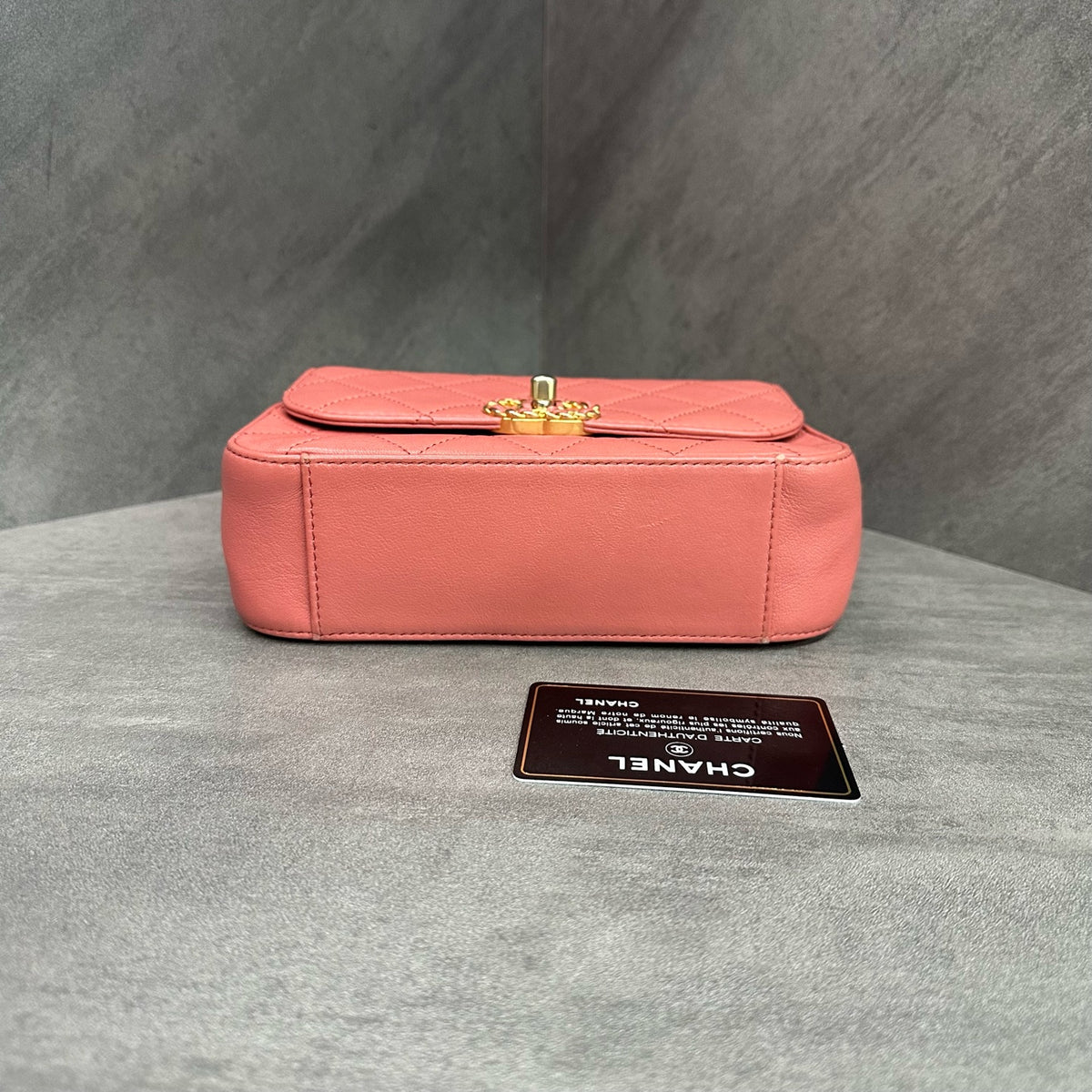 Chanel 19 Bag Red with Gold Hardware Cowhide Messenger Bag 28cm, Structured Shape, Clean Interior