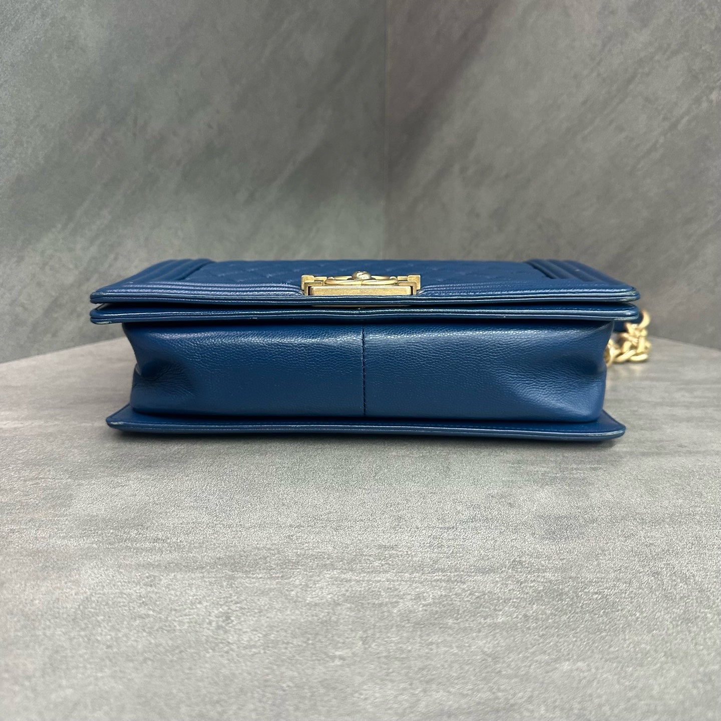 Chanel leboy blue lizard skin 23 series no card three-dimensional clean interior in stock