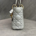 Dior Lady Dior Mini, grey, 2017 serial number, classic and versatile