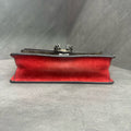 Gucci latest model Dionysus bag with red trim and diamond buckle, red trim, size 25*13.5