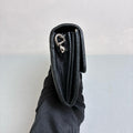 Chanel Camellia Crossbody Chain Bag 20 Opening With Card Classic Camellia Embossed Silver Interior Size 19.5*10