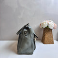 Chloe Faye Calfskin and Suede Mint Green Shoulder Crossbody Bag 98% New Size: 33X20X13 Accessories: Detachable Shoulder Strap