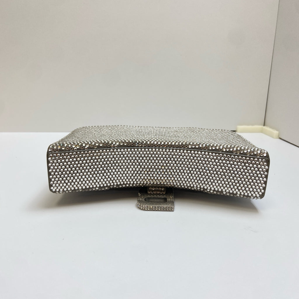 Balenciaga Hourglass Gem-Studded Shoulder Crossbody Bag   Accessories: Dust Bag   Retail Price: ¥30,000+