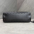 Chanel black lychee cowhide black Lizard hand-held coco handle 32 base 30K with card bag, good inner clean, in stock
