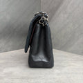 Chanel cf jumbo Black Silver sheepskin 14K cardless bag type three-dimensional inner lining clean stock