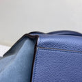 Celine Trapeze Swing Bag (98 New) Navy Blue Leather Mixed Suede Size 34*29