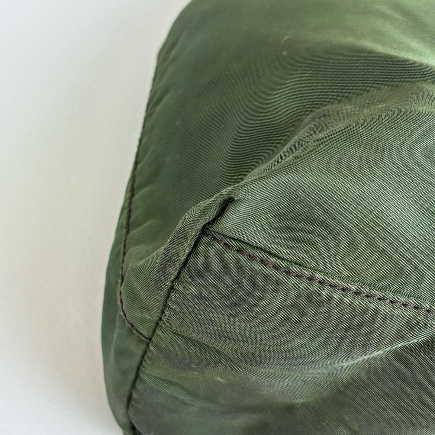 Prada Tote Parachute Tote Bag Shoulder Bag 99% New Size 29*8.5*26 Dark Green Nylon Material