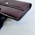 LV/Louis Vuitton 98% New Patent Leather Monogram Long Wallet Cherry Color Size 19*10