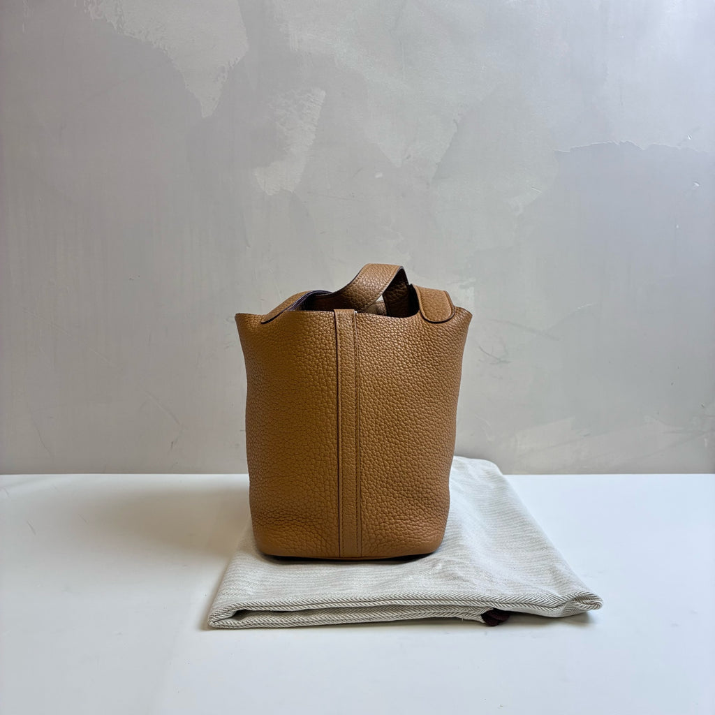 Hermès Picotin 18 Basket, Biscuit Color, Y Stamp, Like New, Size 20*20