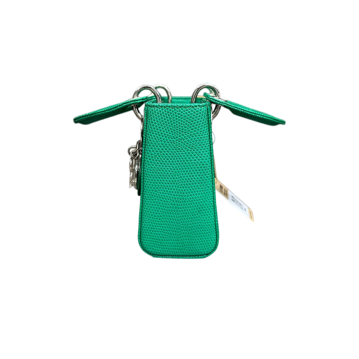 Dior Lady Dior Emerald Green Lizard Diamond Buckle Three Compartments 20 Years