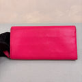 Loewe Pink Long Wallet Calfskin 98% New Size 19.5*9.5