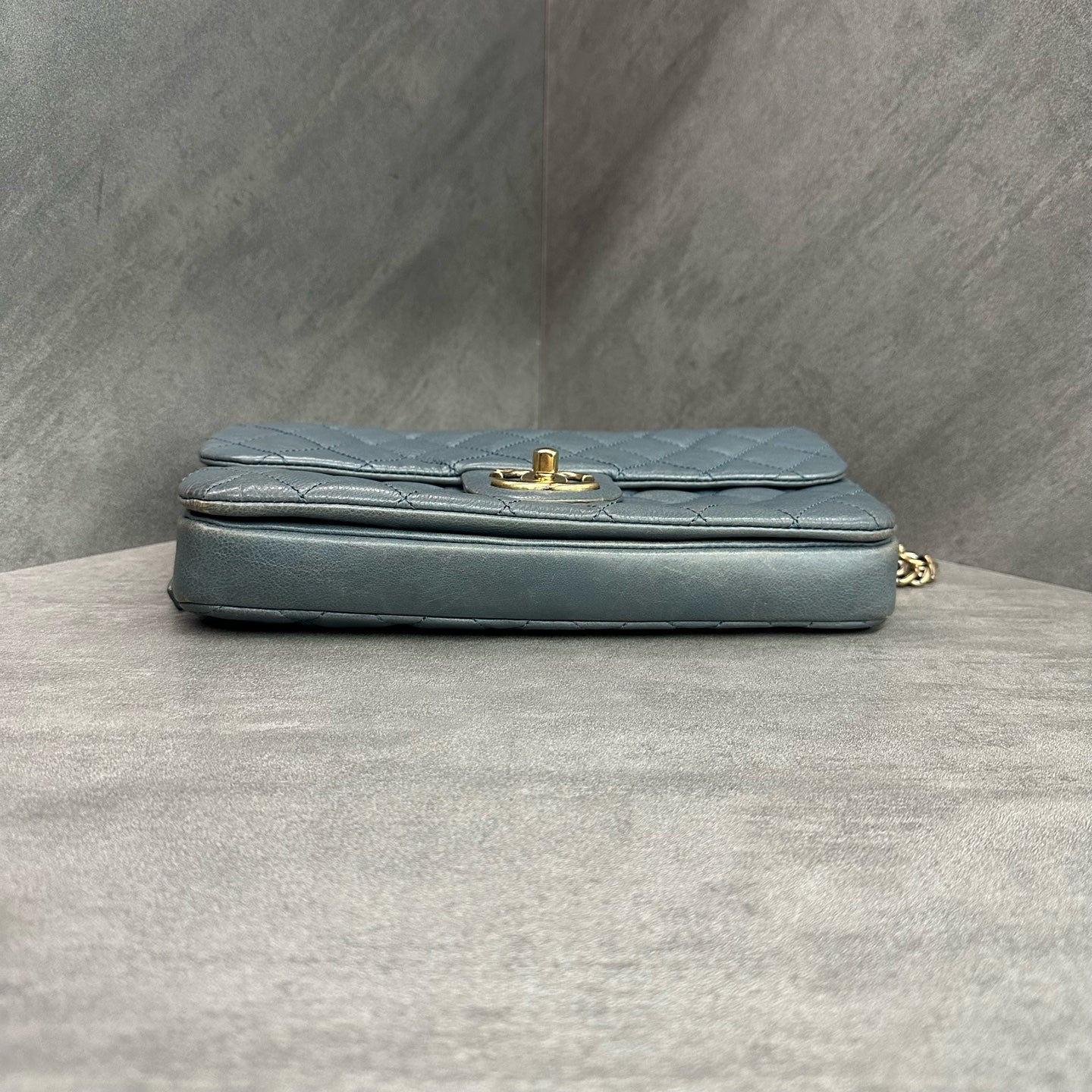 Chanel CF Baguette Gold Coin Gold-tone Hardware Long Style, 17 Series with Authenticity Card, Structured Shape, In Stock