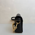 TORY BURCH Chain Bag Black Leather Material